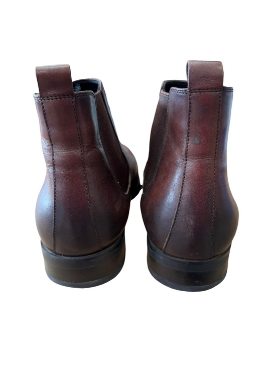 GIFENNSE Men\'s Chelsea Boots Brown Leather Ankle Boots Size 9.5 main image 8